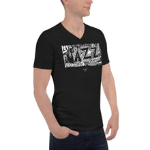 Load image into Gallery viewer, I Love JAZZ - Unisex Short Sleeve V-Neck T-Shirt
