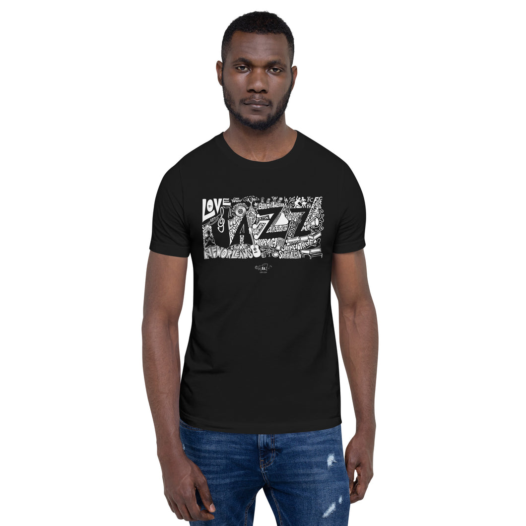 I Love JAZZ Short-Sleeve Unisex T-Shirt