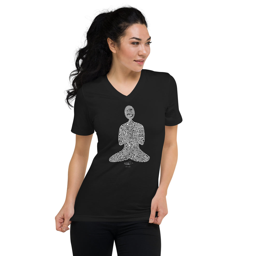 Meditation T - Unisex Short Sleeve V-Neck T-Shirt